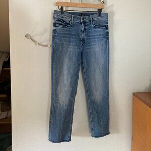 MOTHER The Mid Rise Dazzler Ankle Jean in We The Animals Wash